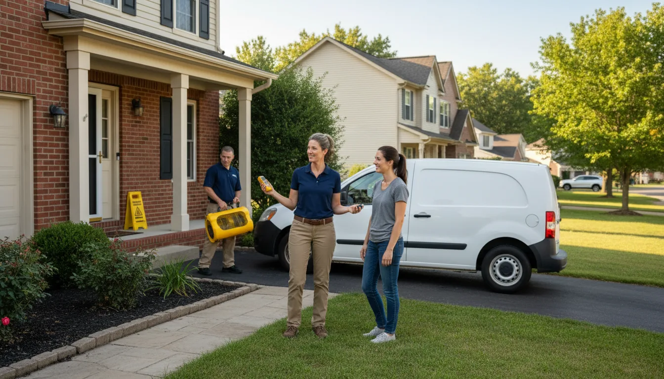 Residential water damage restoration in Marion Station, MD